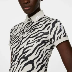 J.Lindeberg Ladies Tour Tech Print Golf Polo Shirt