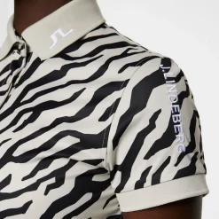 J.Lindeberg Ladies Tour Tech Print Golf Polo Shirt