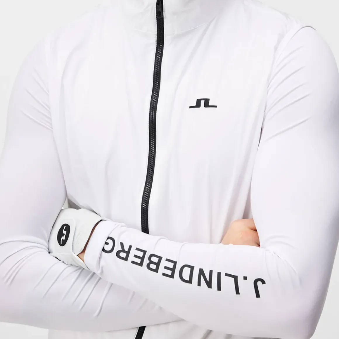 J.Lindeberg Men's Ash Light Packable Golf Vest