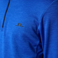 J.Lindeberg Men's Destry Melange Quarter Zip Golf Mid Layer