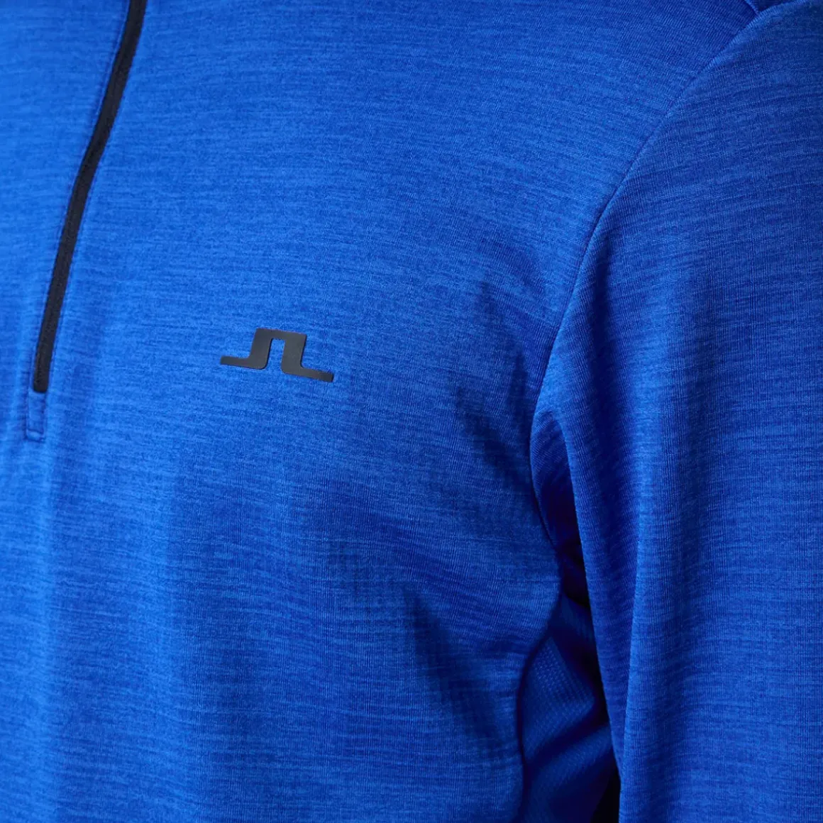 J.Lindeberg Men's Destry Melange Quarter Zip Golf Mid Layer