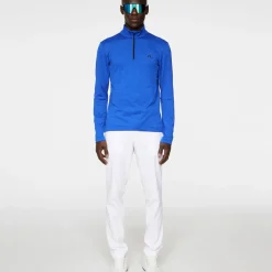 J.Lindeberg Men's Destry Melange Quarter Zip Golf Mid Layer