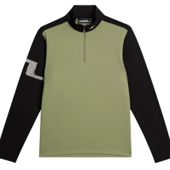 J.Lindeberg Men's Heath Strike Quarter Zip Mid layer