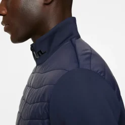 J.Lindeberg Men's Holden Quilted Hybrid Golf Jacket