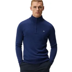 J.Lindeberg Men's Kian Tour Merino Half Zip Golf Midlayer