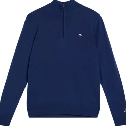 J.Lindeberg Men's Kian Tour Merino Half Zip Golf Midlayer