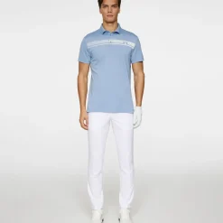J.Lindeberg Men's Klas Chest Stripe Golf Polo Shirt