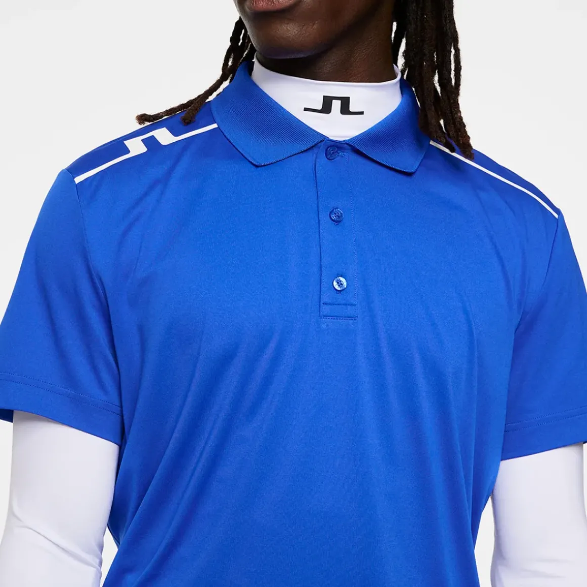 J.Lindeberg Men's Lionel Shoulder Golf Polo Shirt