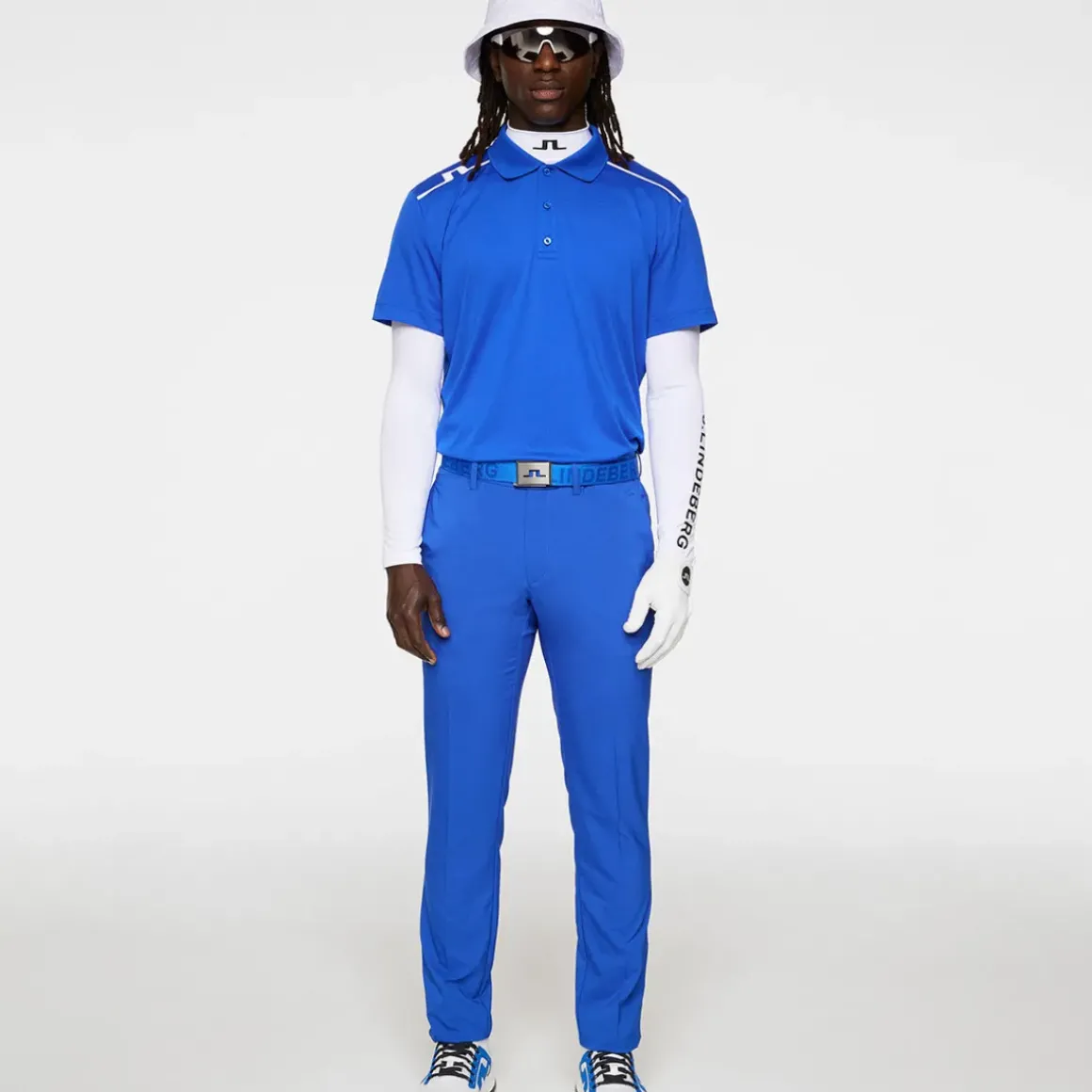 J.Lindeberg Men's Lionel Shoulder Golf Polo Shirt