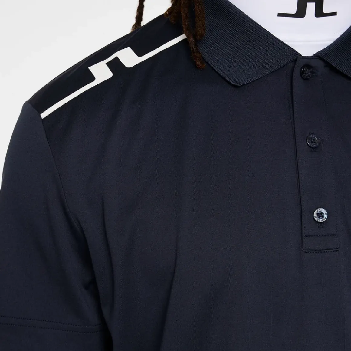 J.Lindeberg Men's Lionel Shoulder Golf Polo Shirt