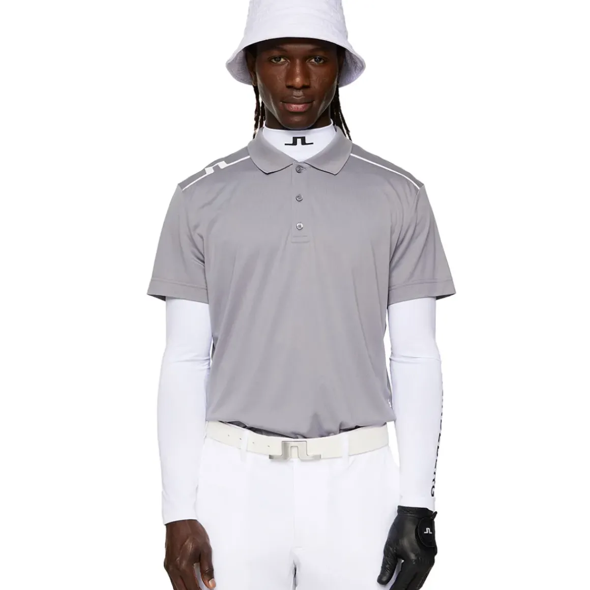 J.Lindeberg Men's Lionel Shoulder Golf Polo Shirt