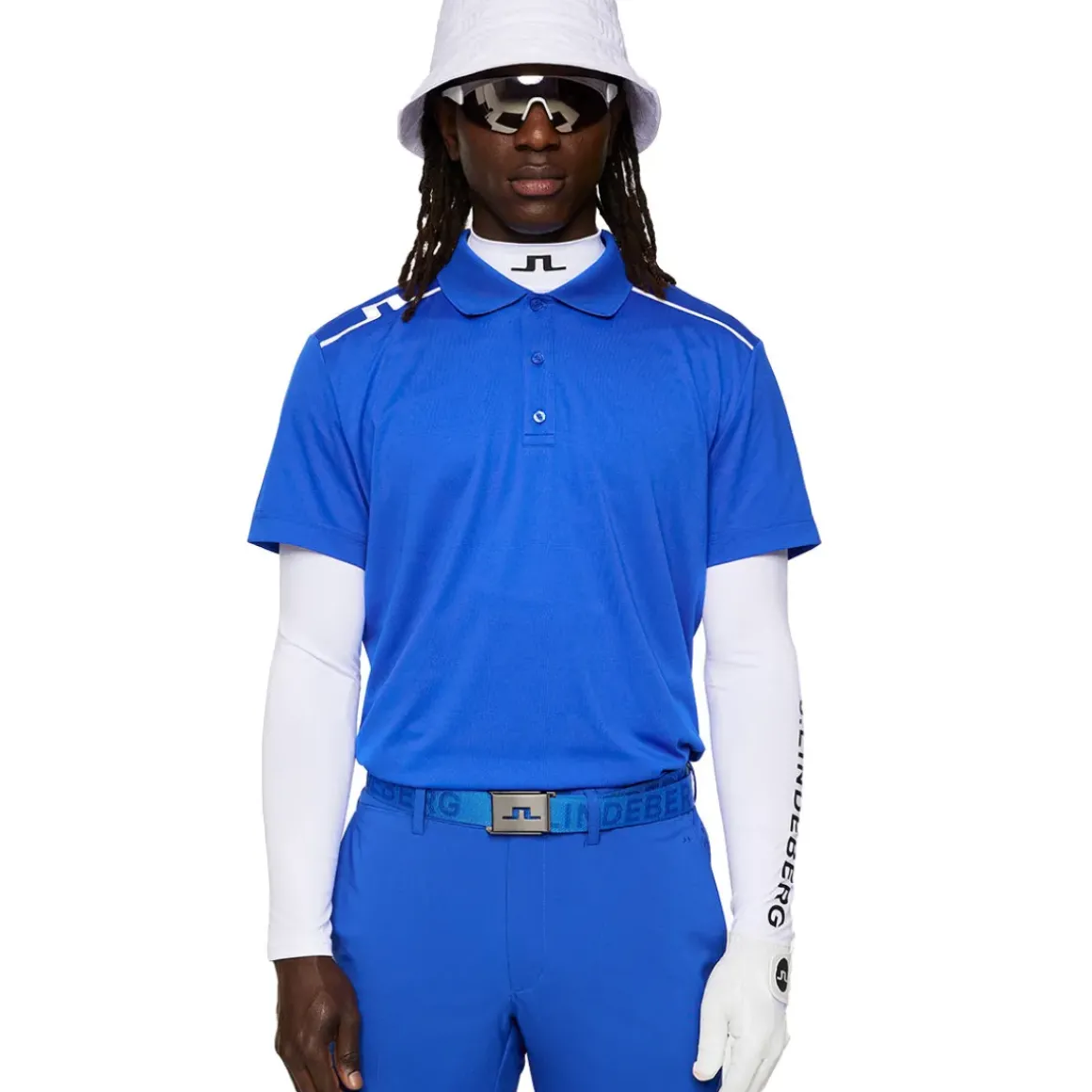 J.Lindeberg Men's Lionel Shoulder Golf Polo Shirt