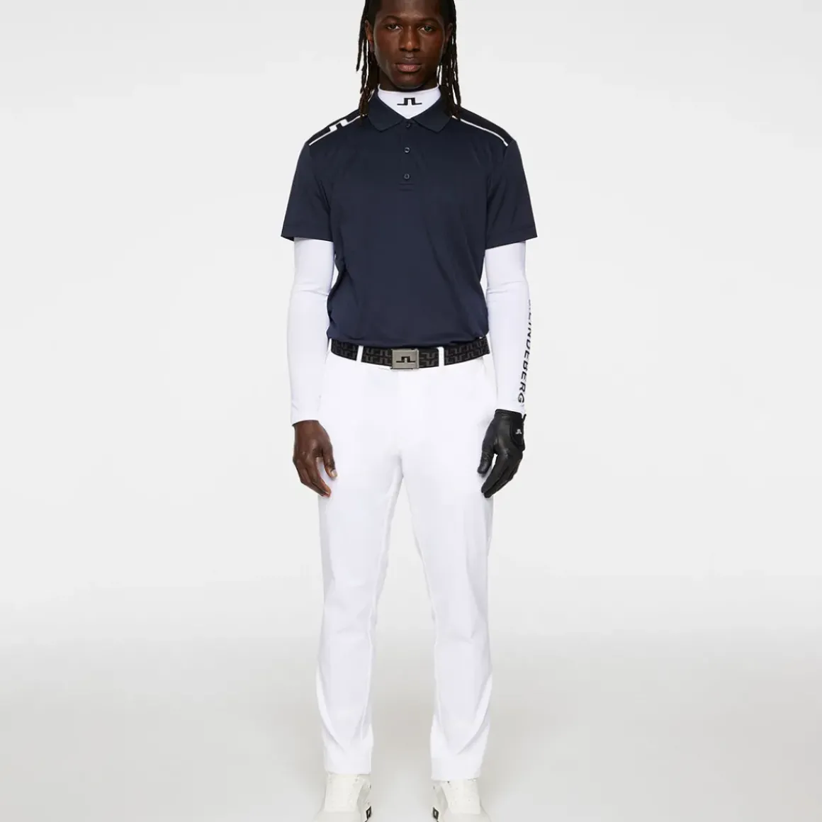 J.Lindeberg Men's Lionel Shoulder Golf Polo Shirt