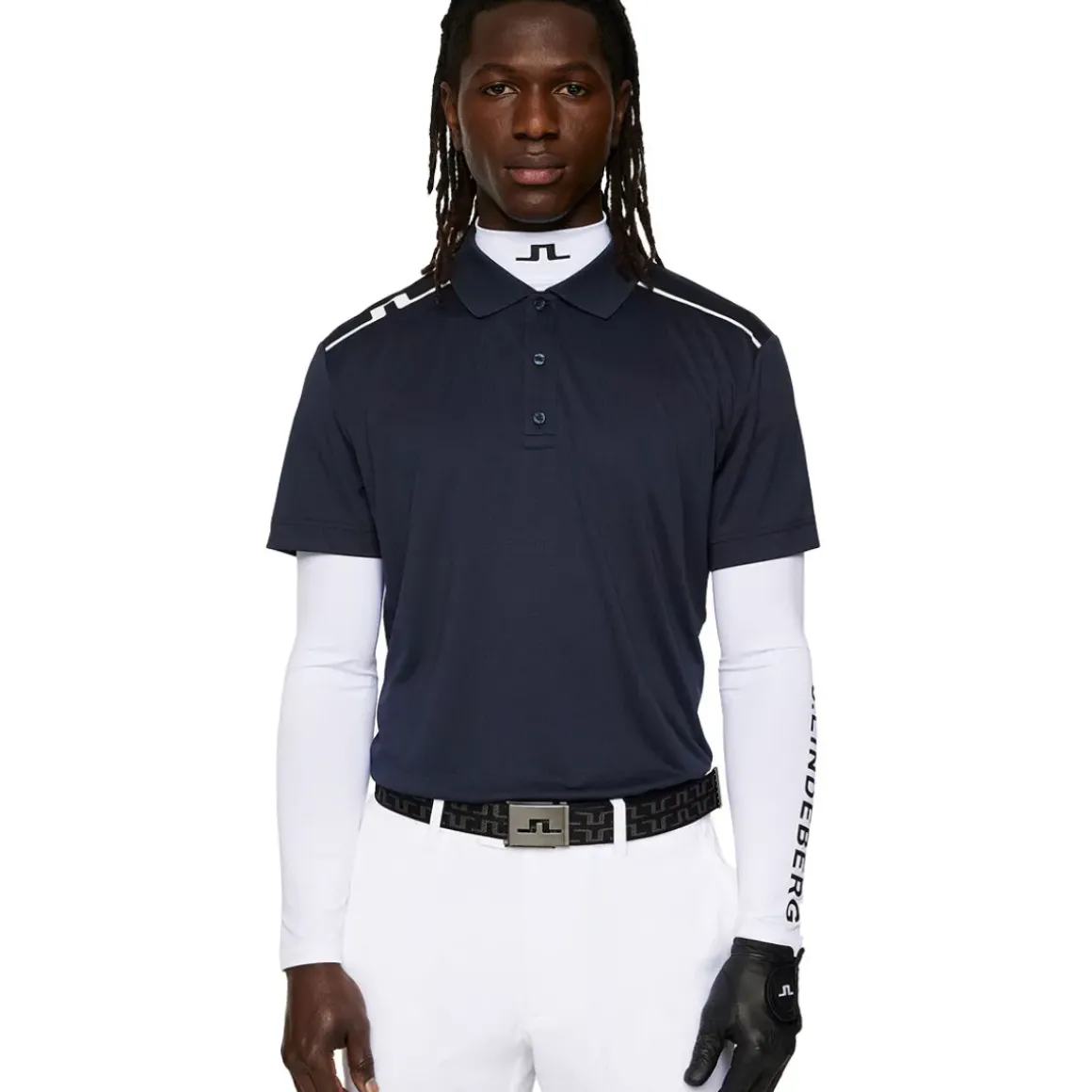 J.Lindeberg Men's Lionel Shoulder Golf Polo Shirt