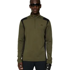 J.Lindeberg Men's Lukas Quarter Zip Golf Mid Layer