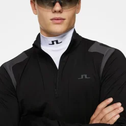 J.Lindeberg Men's Lukas Quarter Zip Golf Mid Layer