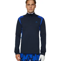 J.Lindeberg Men's Lukas Quarter Zip Golf Mid Layer