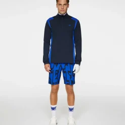 J.Lindeberg Men's Lukas Quarter Zip Golf Mid Layer
