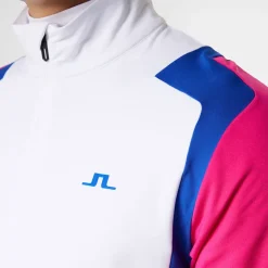 J.Lindeberg Men's Lukas Quarter Zip Golf Mid Layer