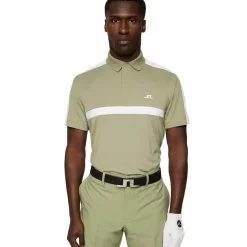 J.Lindeberg Men's Sebastian Chest Stripe Golf Polo Shirt