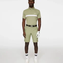 J.Lindeberg Men's Sebastian Chest Stripe Golf Polo Shirt