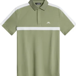 J.Lindeberg Men's Sebastian Chest Stripe Golf Polo Shirt