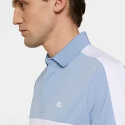 J.Lindeberg Men's Sebastian Chest Stripe Golf Polo Shirt
