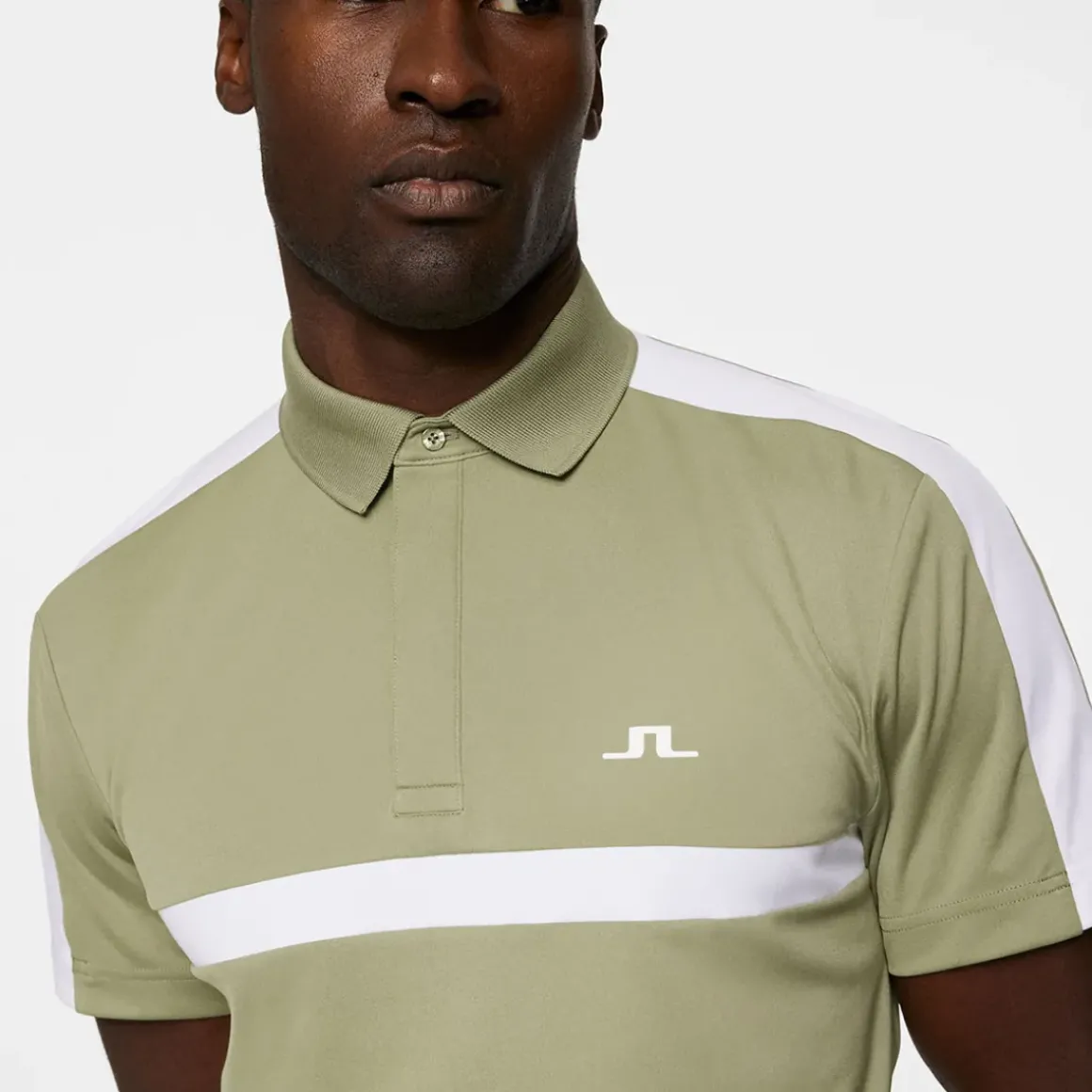 J.Lindeberg Men's Sebastian Chest Stripe Golf Polo Shirt