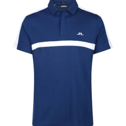 J.Lindeberg Men's Sebastian Chest Stripe Golf Polo Shirt