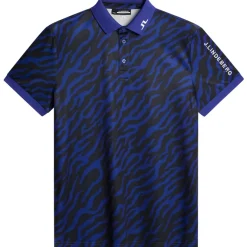 J.Lindeberg Men's Tour Tech Arm Print Golf Polo Shirt