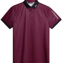 J.Lindeberg Men's Tour Tech Arm Print Golf Polo Shirt