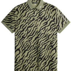 J.Lindeberg Men's Tour Tech Arm Print Golf Polo Shirt