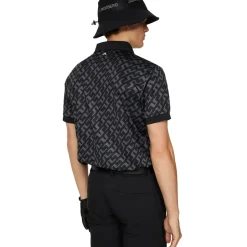 J.Lindeberg Men's Tour Tech Print Golf Polo Shirt