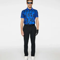 J.Lindeberg Men's Tour Tech Print Golf Polo Shirt