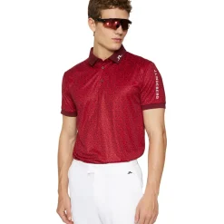 J.Lindeberg Men's Tour Tech Print Golf Polo Shirt