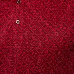 J.Lindeberg Men's Tour Tech Print Golf Polo Shirt