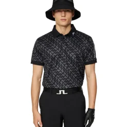 J.Lindeberg Men's Tour Tech Print Golf Polo Shirt