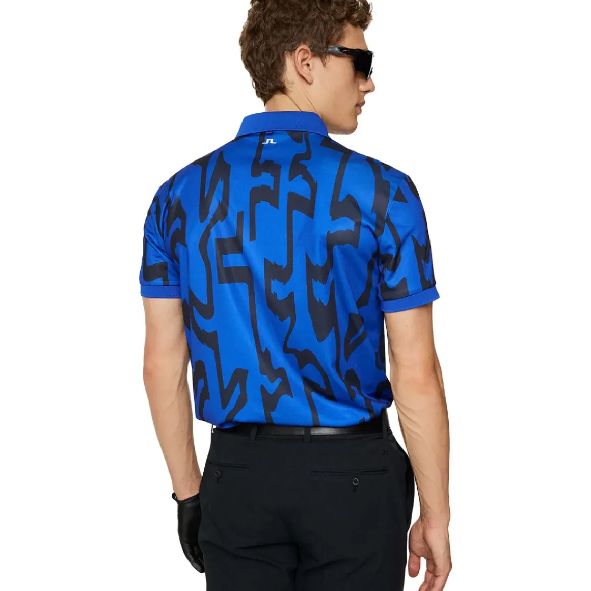 J.Lindeberg Men's Tour Tech Print Golf Polo Shirt