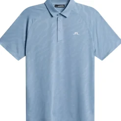 J.Lindeberg Men's Wilhelm Mesh Jacquard Golf Polo Shirt