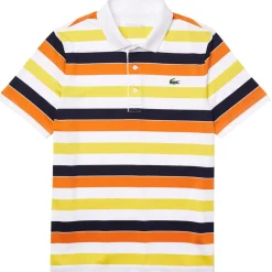 Lacoste Men's SPORT Breathable Striped Stretch Golf Polo Shirt