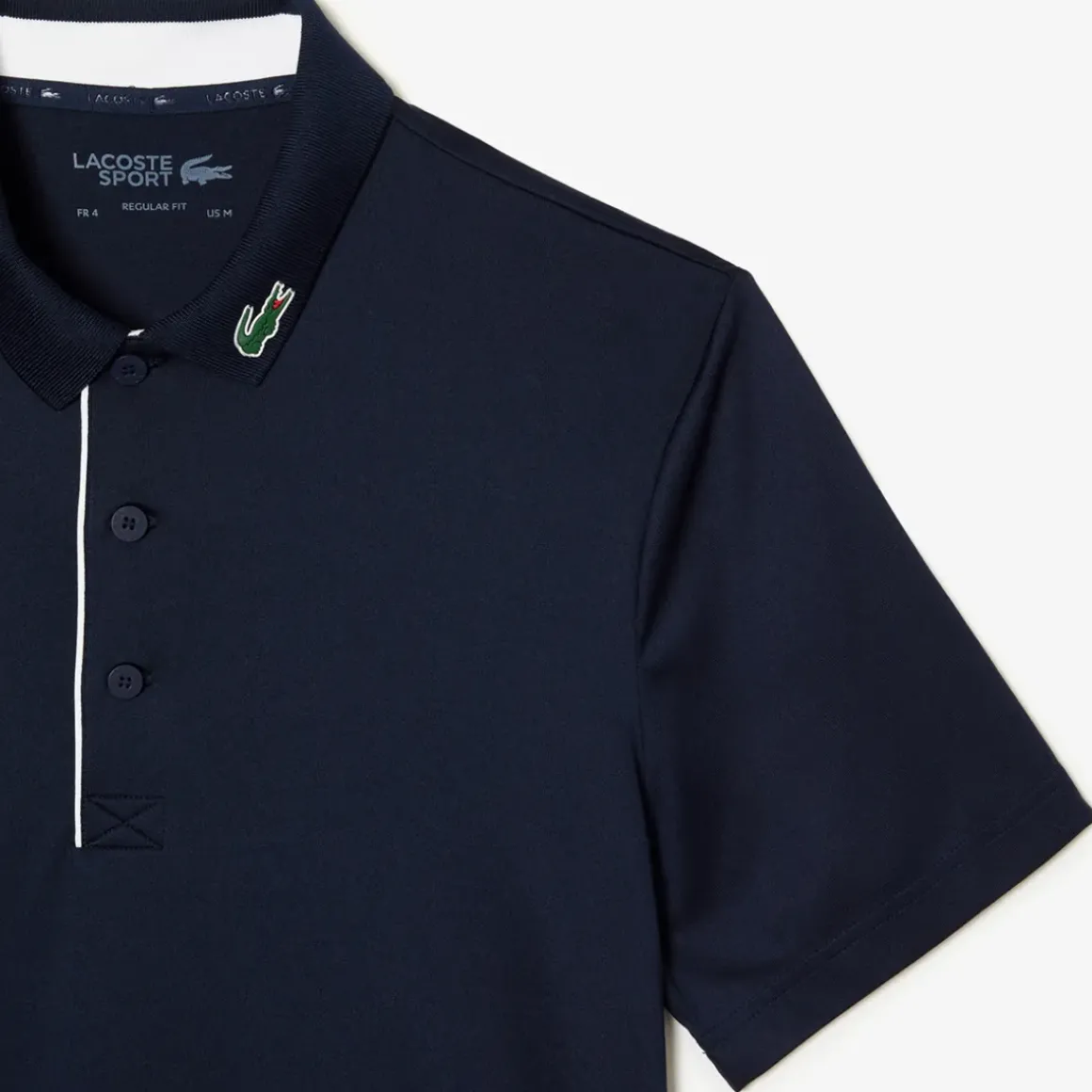 Lacoste Men's SPORT Jersey Croc Collar Golf Polo Shirt
