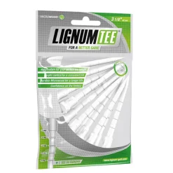 Lignum Composite 82mm Wooden Golf Tees - 12 Pack