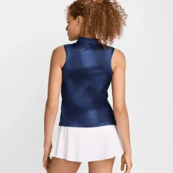 Nike Ladies Dri-FIT Victory Print Sleeveless Golf Polo Shirt