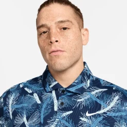 Nike Men's Tour Pine Print Golf Polo Shirt