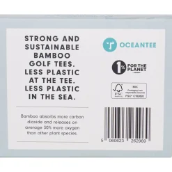 OCEANTEE 59mm Bamboo Castle Golf Tees - 15 Pack