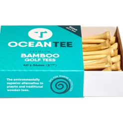OCEANTEE 54mm Bamboo Golf Tees - 40 Pack