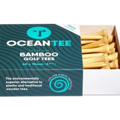OCEANTEE 70mm Bamboo Golf Tees - 40 Pack