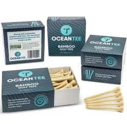 OCEANTEE 70mm Bamboo Golf Tees - 40 Pack
