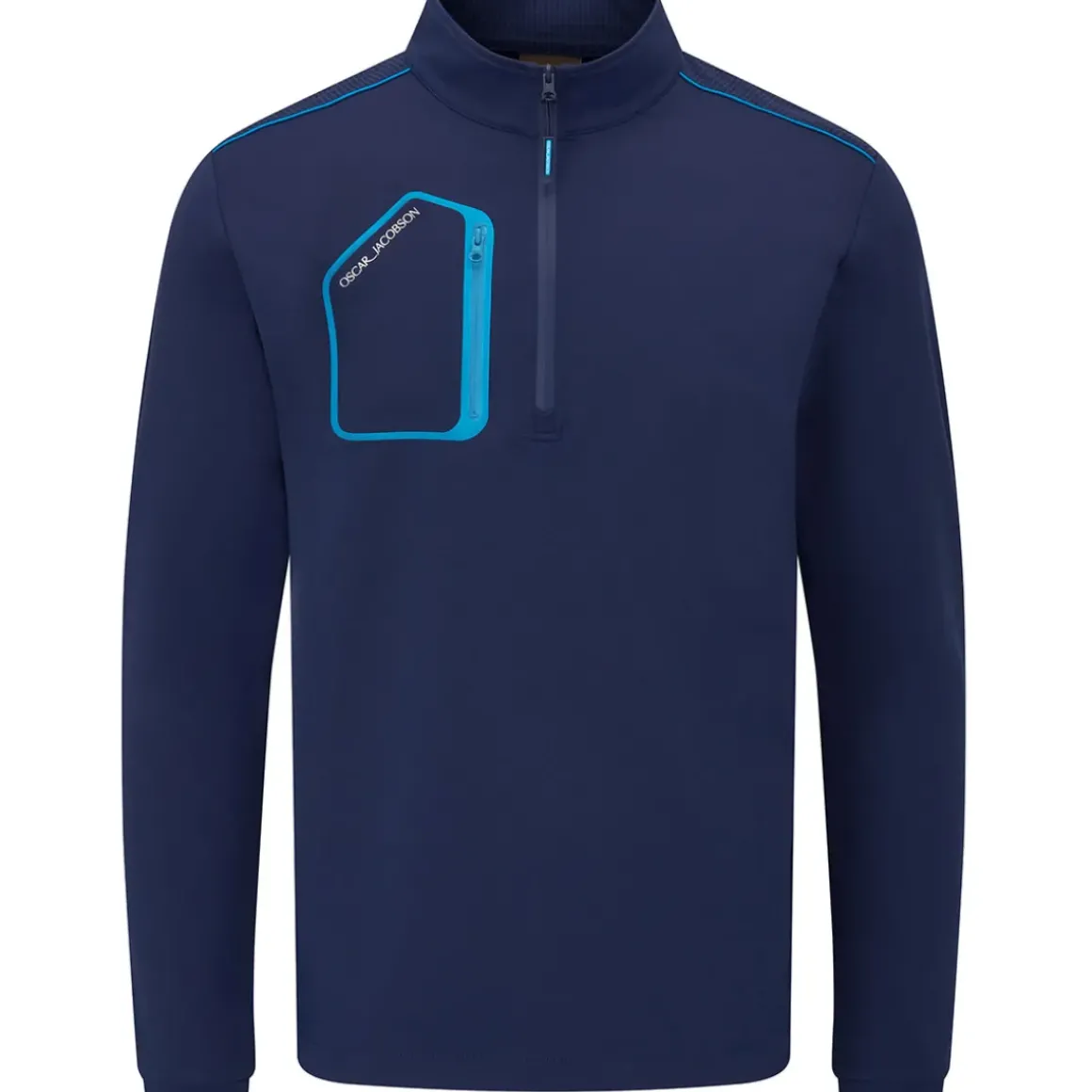 Oscar Jacobson Hastings Pocket Quarter Zip Golf Mid Layer