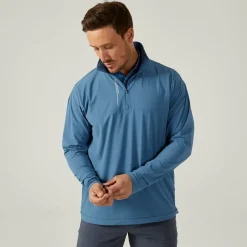 Oscar Jacobson Men's Austin Golf Half Zip Golf Midlayer